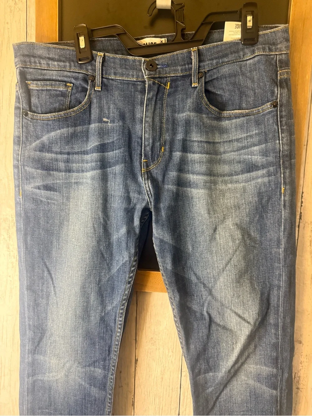 Men’s Paige Federal Blue Stretch Jeans Pants Slim Straight 34